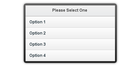 Select Menu Short List